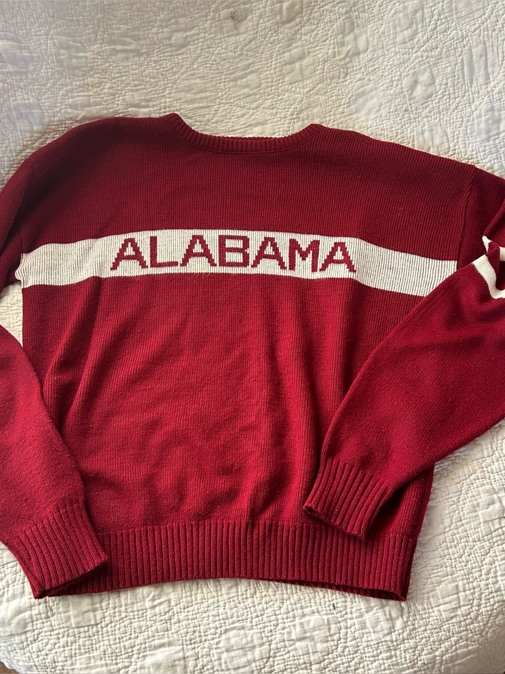 Vintage Alabama Crimson Red Crewneck Sweater M/L